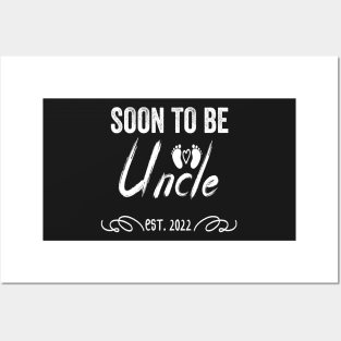 Soon To Be Uncle Est 2022 Funny Pregnancy Posters and Art